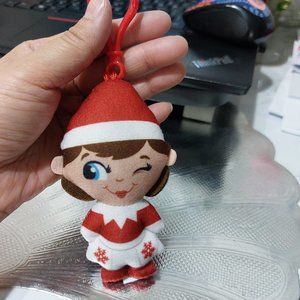 Plushee Pals Mini Clips Girl Blue Eyed Super Cute Festive Holiday Cuties